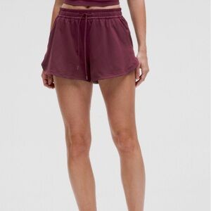 Lululemon soft jersey curved hem short